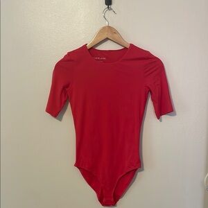 Everlane Red Bodysuit One Piece